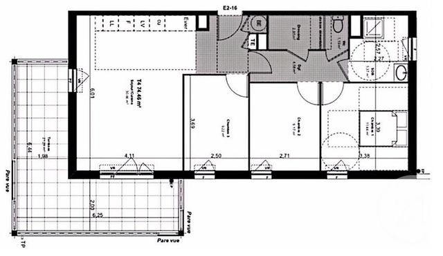 Appartement T4 à vendre - 4 pièces - 74.46 m2 - MARSEILLE - 13013 - PROVENCE-ALPES-COTE-D-AZUR - Century 21 Immo-Conseil